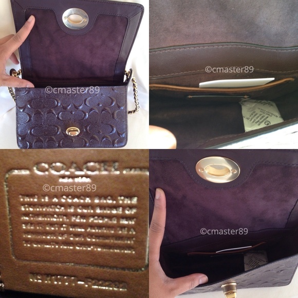 🔴SOLD🔴Coach Glitter Oxblood Patent Leather - Picture 8 of 8